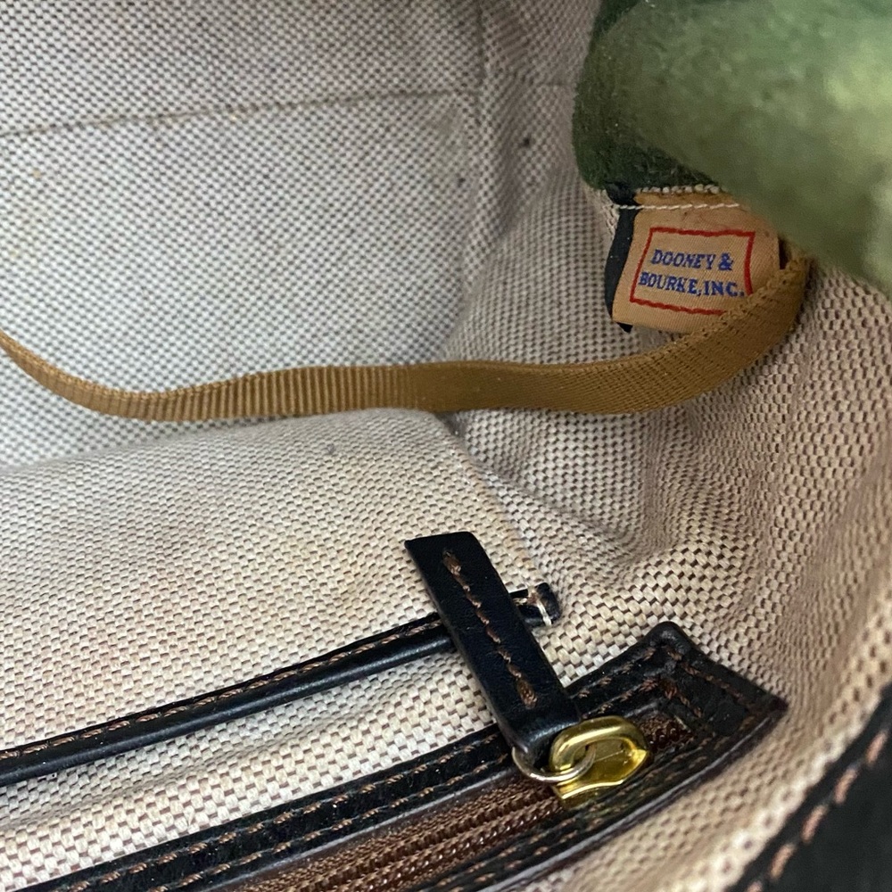 Dooney & Bourke Florentine Barlow Black Leather Shoulder Tote Bag - Picture 8 of 13